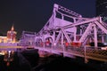 Iron Bridge in tianjin at night