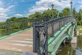 Iron bridge in the Tsaritsyno park in Moscow - 1 Royalty Free Stock Photo