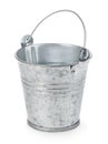 Iron bucket close-up isolated on a white background