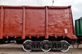 Freight car in the train