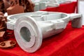 Iron casting parts housing pump or blower casting by green sand or shell mold process on red table