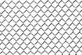 Iron chain fence on the white background. Royalty Free Stock Photo