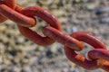 Iron Chain Link Macro Royalty Free Stock Photo