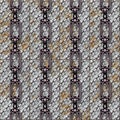 Iron chains with metal panels seamless texture