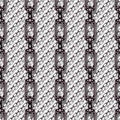 Iron chains with white background seamless texture