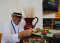 Iron Chef Masaharu Morimoto during US Open food tasting preview in New York