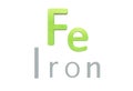 Iron chemical symbol as in the periodic table