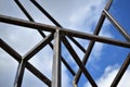 Iron construction with sky background Royalty Free Stock Photo