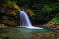 Iron Creek Falls In Pacific Northwest United States Royalty Free Stock Photo