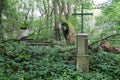 Iron cross in a defunct village