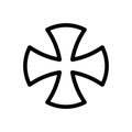Iron cross icon flat vector template design trendy