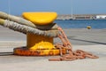 Iron dock cleat Royalty Free Stock Photo