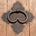 Iron door handle Royalty Free Stock Photo