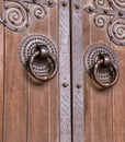 Iron door pulls