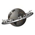 Iron Earth with disk Royalty Free Stock Photo