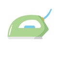 Iron flat icon design, ironing machine vector illustration, isolated on white background