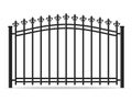 Iron forged fence vector illustration Royalty Free Stock Photo