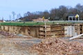 iron formwork for the foundation of a new house