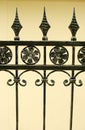 Iron gate details Royalty Free Stock Photo