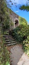 Iron gate leading to a castle in a French village Royalty Free Stock Photo