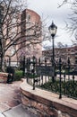 Mormon memorial park, Brigham Young Family Memorial Cemetery gate, downtown salt lake city, Utah, USA Royalty Free Stock Photo