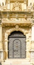 Iron gate at a palace with baroque details