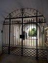 Iron gate protecting private home