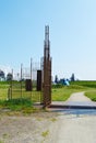 Iron gates, public art in Wijk aan Zee, Holland