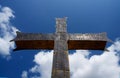 Iron georgian orthodox christian cross, traditional religious symbol Royalty Free Stock Photo