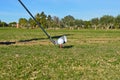 Golf Club, Playing Golf with An Iron And Ball On Tee Royalty Free Stock Photo