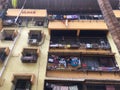 Iron grill on window and Balcony on cooperative housing society building Kalya