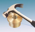 Iron hammer Royalty Free Stock Photo