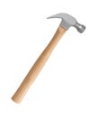 Iron hammer isolated on a white Royalty Free Stock Photo