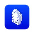 Iron icon blue vector Royalty Free Stock Photo