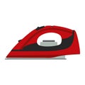 Iron ironing vector illustration clothes flat isolated home laundry steam equipment electric