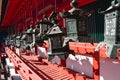 Iron Japanese Lamps in Kasuga Taisha shrine in Nara Japan Royalty Free Stock Photo