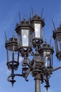 Iron lantern in gothic style
