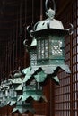Iron latern in Kasugataisha Shrine in Nara Park,Nara,Japan Royalty Free Stock Photo