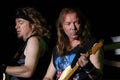 The Iron Maiden during the concert, Dave Murray and Adrian Smith Royalty Free Stock Photo