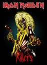 Iron Maiden 1981 Killers vector illustration.