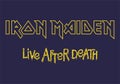 Iron Maiden 1985 Live after Death era logo.