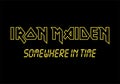 Iron Maiden 1986 Somewhere in time era logo. Royalty Free Stock Photo