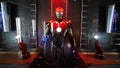 Iron man Head model at the Avengers experience Royalty Free Stock Photo