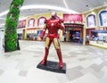 Iron man life size model, a fictional superhero appearing in American comic books published by Marvel Comics at a cinema zone.