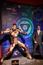 iron Man and Robert Downey Jr statue at Louis Tussauds Waxworks at Niagara Falls in Ontario, Canada