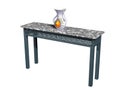 Iron and Marble Console ans Vase