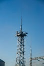 Iron mast of a lightning rod at the enterprise