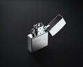 Iron Metal Lighter. 3d rendering