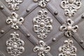 Iron monograms decor elements vintage door background architecture gothic style