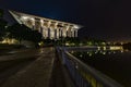 Iron Mosque at night Royalty Free Stock Photo